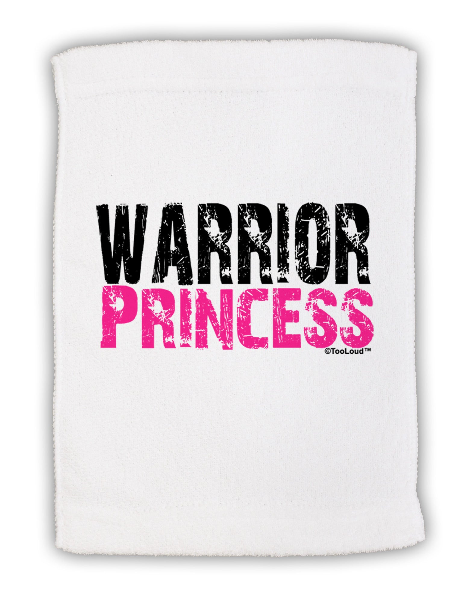 Warrior Princess Pink Micro Terry Sport Towel 11 x 18 inches-TooLoud-White-Davson Sales