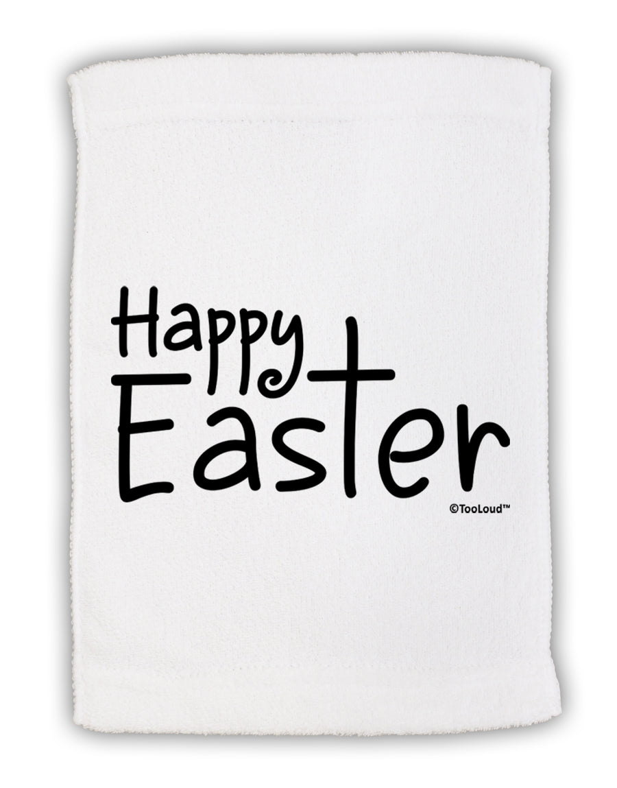 Happy Easter with Cross Micro Terry Sport Towel 11 x 18 Inch by TooLoud-Sport Towel-TooLoud-White-Davson Sales