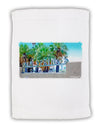 Palm Springs Watercolor Micro Terry Sport Towel 11 x 18 inches-TooLoud-White-Davson Sales