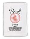 Birthstone Pearl Micro Terry Sport Towel 15 X 22 inches by TooLoud-Sport Towel-TooLoud-White-Davson Sales