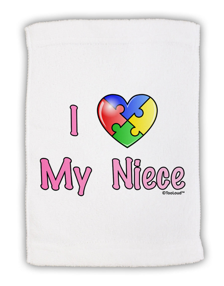 I Heart My Niece - Autism Awareness Micro Terry Sport Towel 15 X 22 inches by TooLoud-Sport Towel-TooLoud-White-Davson Sales