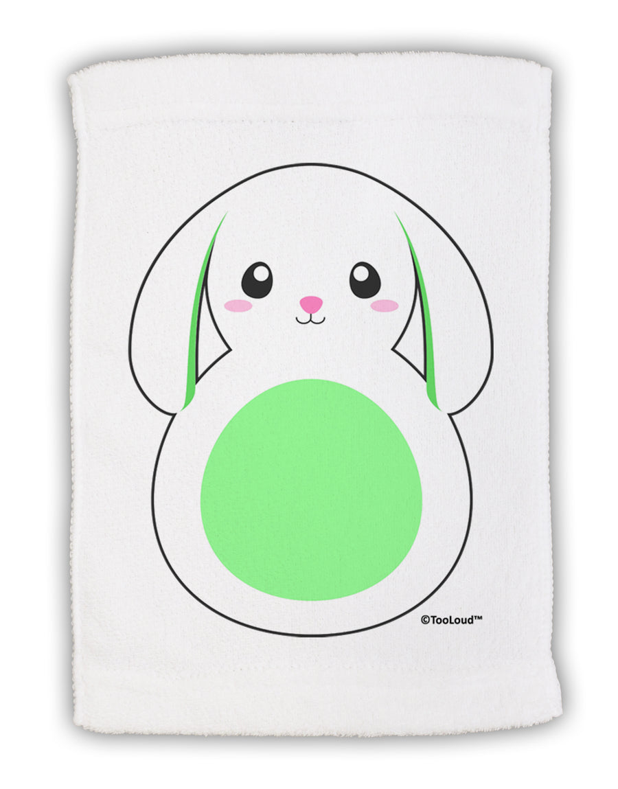 Cute Bunny with Floppy Ears - Green Micro Terry Sport Towel 11 x 18 Inch by TooLoud-Sport Towel-TooLoud-White-Davson Sales