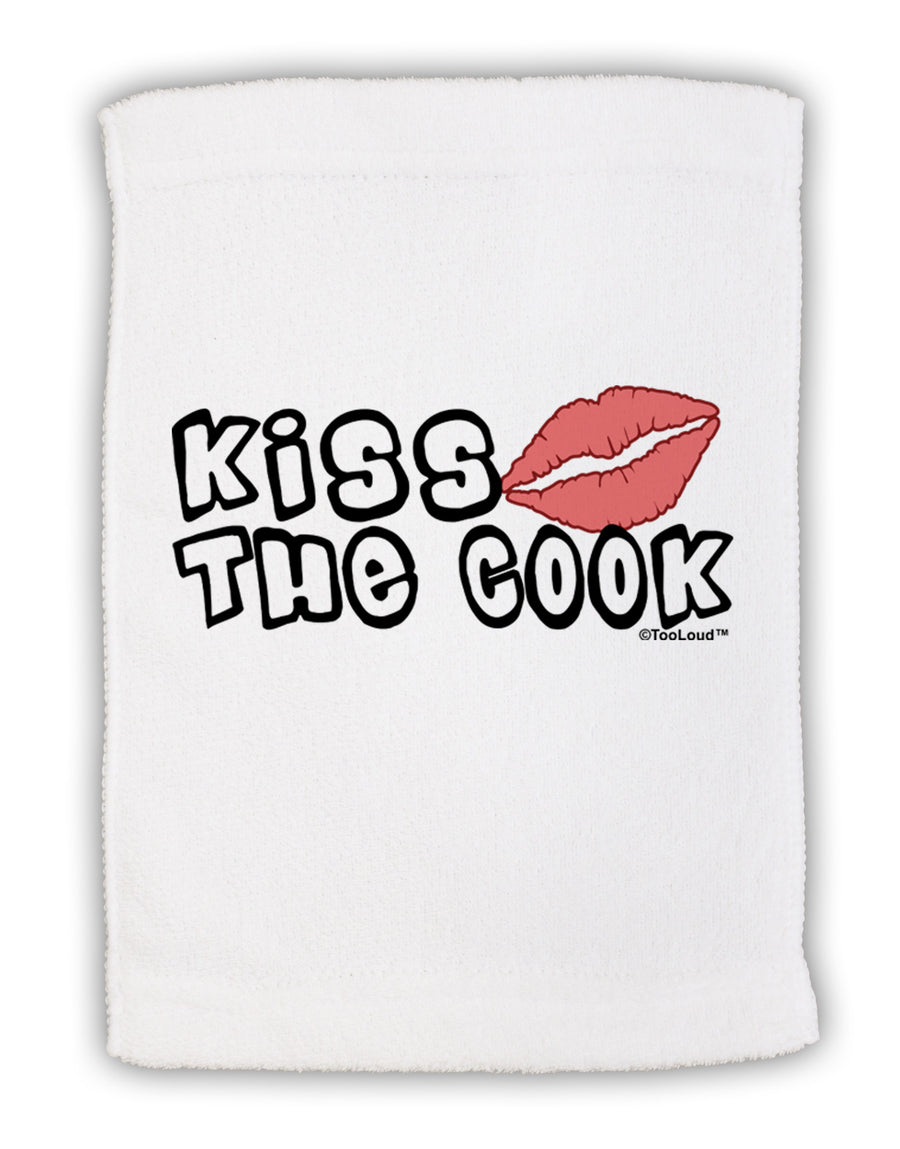 Kiss the Cook With Lips Micro Terry Sport Towel 11 x 18 Inch by TooLoud-Sport Towel-TooLoud-White-Davson Sales