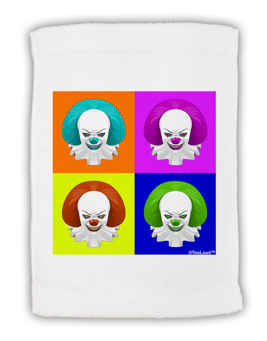 Clown Face Pop Art Micro Terry Sport Towel 11 x 18 inches-TooLoud-White-Davson Sales