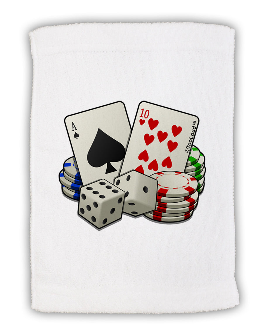 Gambling Weapons Micro Terry Sport Towel 11 x 18 inches-TooLoud-White-Davson Sales