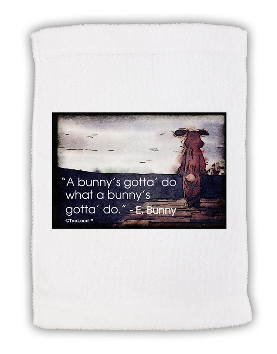 A Bunny's Gotta Do - Easter Bunny Micro Terry Sport Towel 11 x 18 Inch by TooLoud-Sport Towel-TooLoud-White-Davson Sales