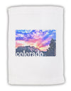 CO Rainbow Sunset Watercolor Text Micro Terry Sport Towel 11 x 18 inches-Sport Towel-TooLoud-White-Davson Sales