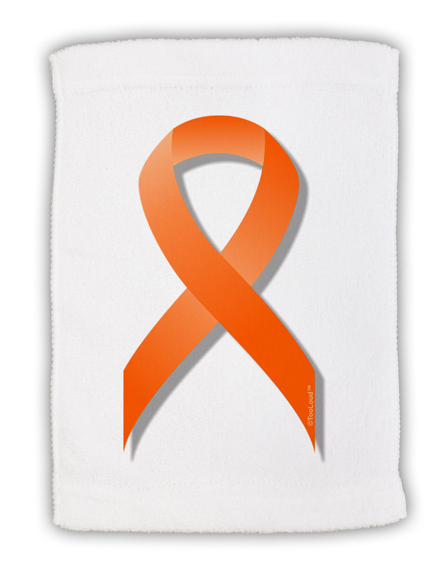 Leukemia Awareness Ribbon - Orange Micro Terry Sport Towel 15 X 22 inches-Sport Towel-TooLoud-White-Davson Sales