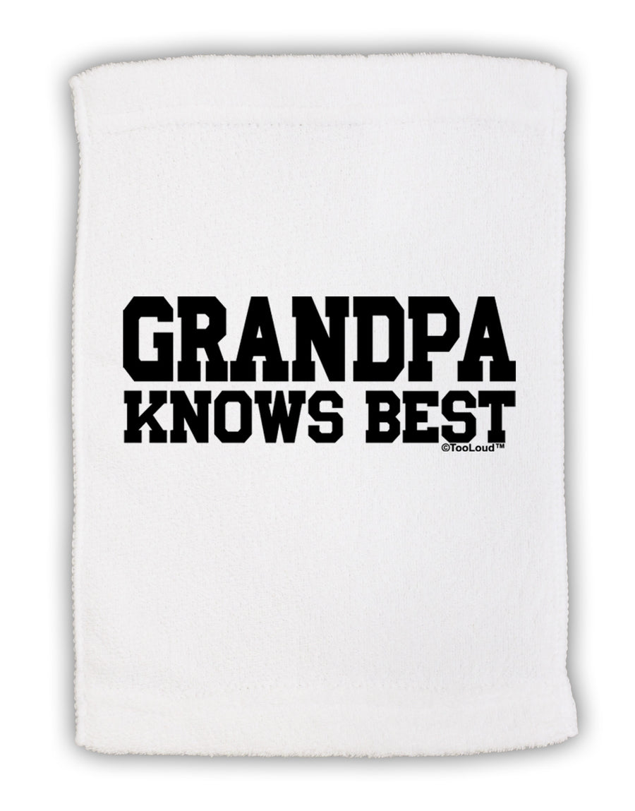 Grandpa Knows Best Micro Terry Sport Towel 15 X 22 inches by TooLoud-Sport Towel-TooLoud-White-Davson Sales