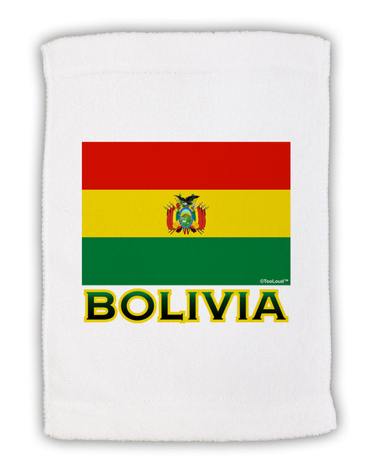 Bolivia Flag Micro Terry Sport Towel 11 x 18 inches-TooLoud-White-Davson Sales