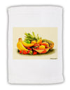 Watercolor Fruit Bowl 2 Micro Terry Sport Towel 11 x 18 inches-TooLoud-White-Davson Sales