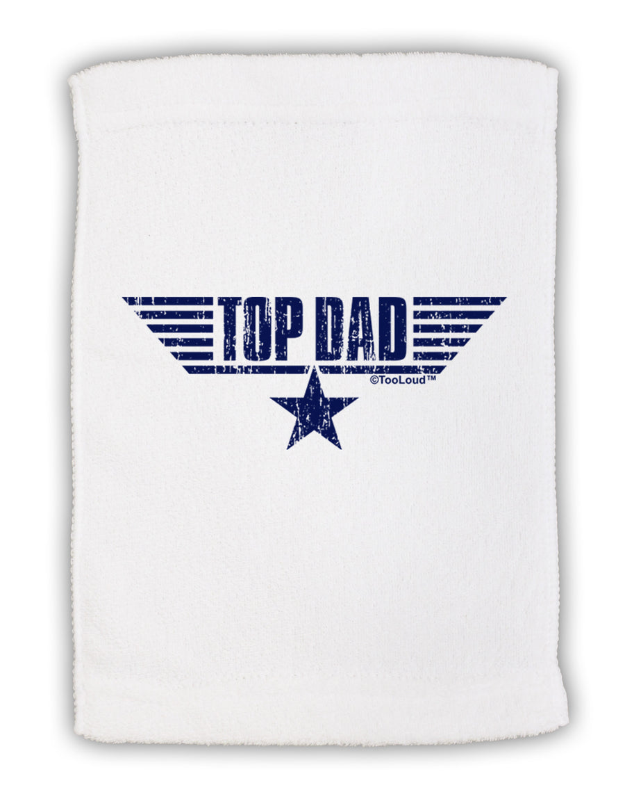 Top Dad Father's Day Micro Terry Sport Towel 11 x 18 inches-TooLoud-White-Davson Sales