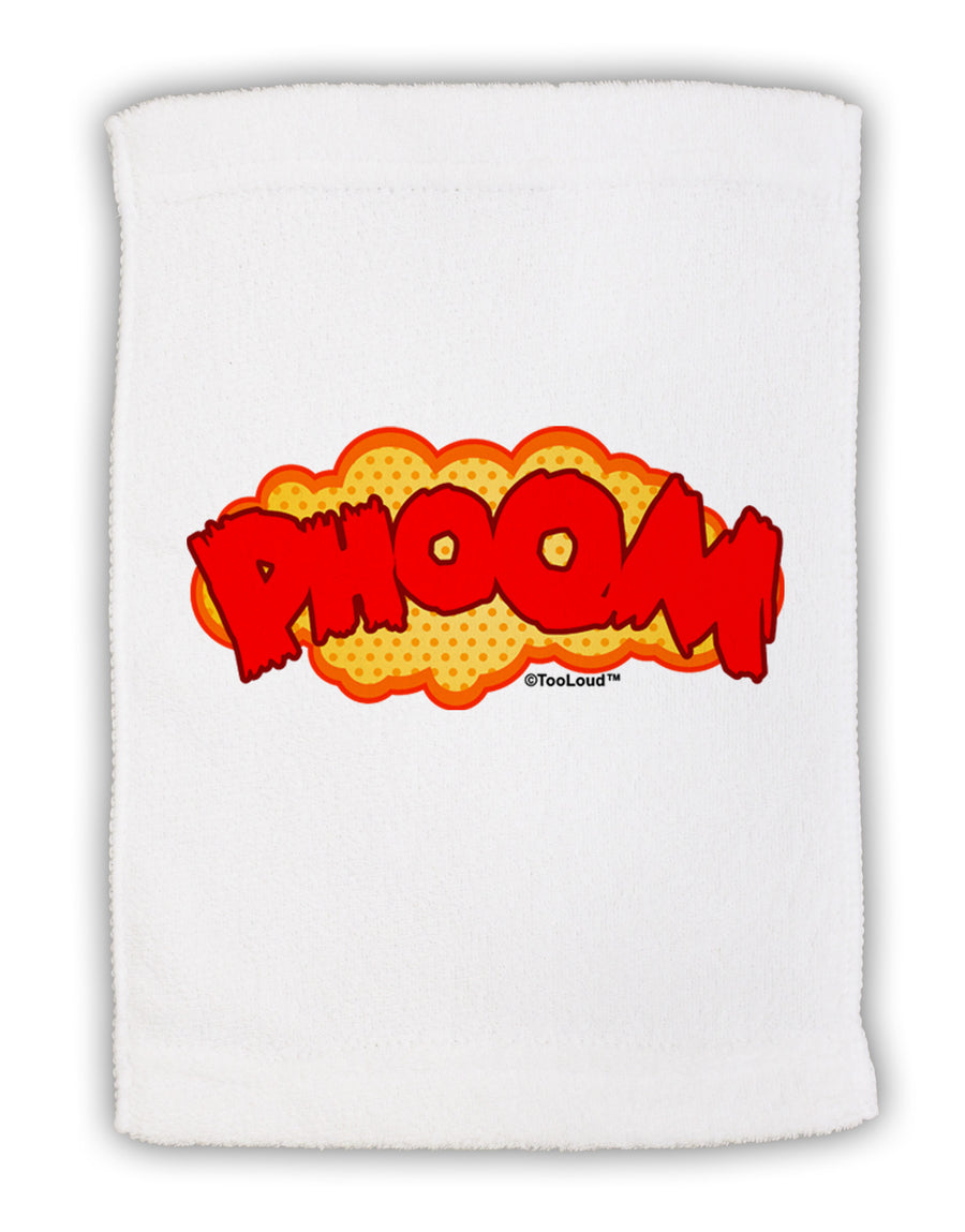 Onomatopoeia PHOOM Micro Terry Sport Towel 11 x 18 inches-TooLoud-White-Davson Sales