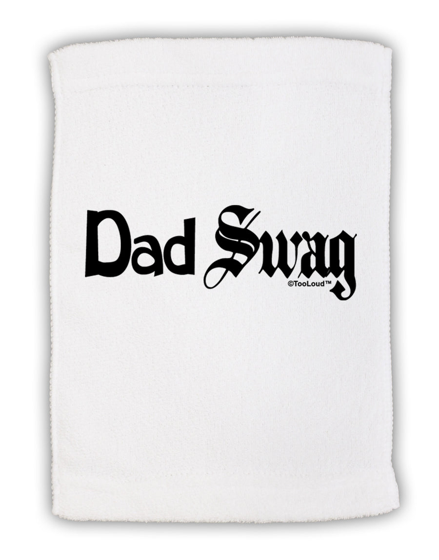 Dad Swag Text Micro Terry Sport Towel 15 X 22 inches by TooLoud-Sport Towel-TooLoud-White-Davson Sales