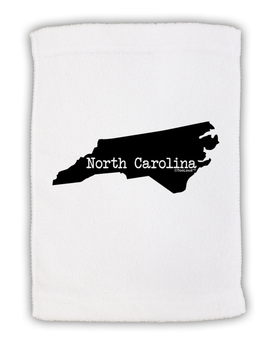 North Carolina - United States Shape Micro Terry Sport Towel 11 x 18 Inch by TooLoud-Sport Towel-TooLoud-White-Davson Sales