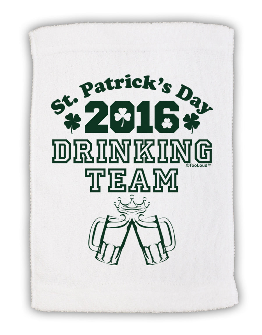 St Patricks Day Drinking Team Micro Terry Sport Towel 11 x 18 inches-Sport Towel-TooLoud-White-Davson Sales