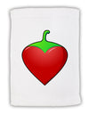 Chili Pepper Heart Micro Terry Sport Towel 11 x 18 inches-TooLoud-White-Davson Sales