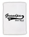 Grandpa Since Personalized Year Micro Terry Sport Towel 15 X 22 by TooLoud-Sport Towel-TooLoud-White-Davson Sales