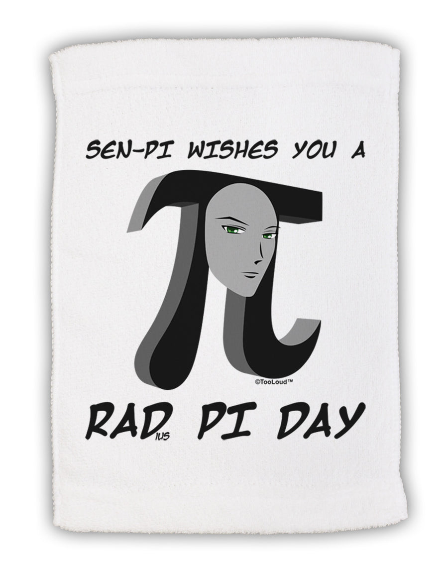 Sen-Pi Wishes You a Rad Pi Day Micro Terry Sport Towel 11 x 18 inches-Sport Towel-TooLoud-White-Davson Sales