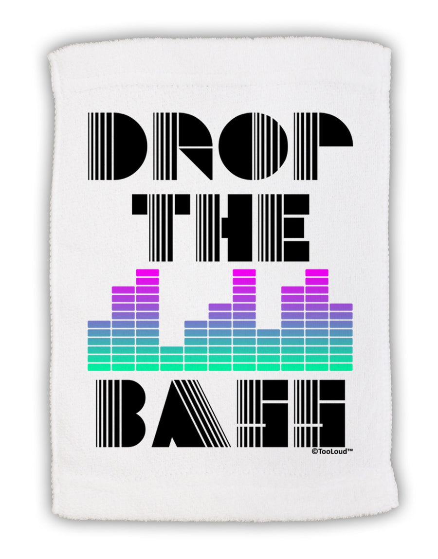 Drop the Bass Micro Terry Sport Towel 15 X 22 inches-Sport Towel-TooLoud-White-Davson Sales