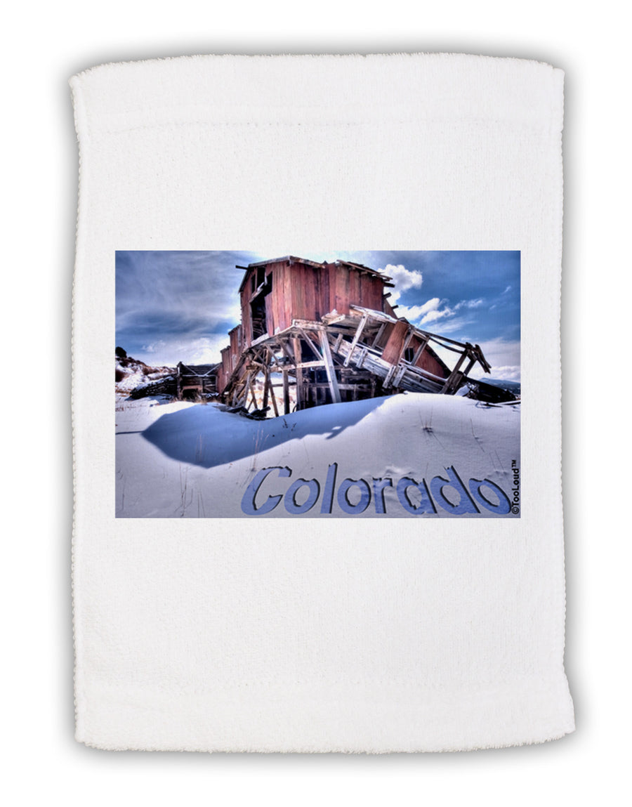 TooLoud Victor Mines Colorado Text Micro Terry Sport Towel 11 x 18 inches-TooLoud-White-Davson Sales