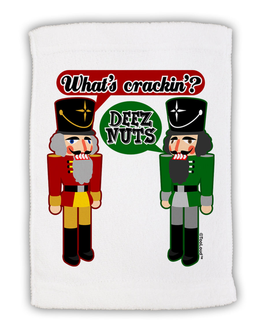 Whats Crackin - Deez Nuts Micro Terry Sport Towel 15 X 22 inches by TooLoud
