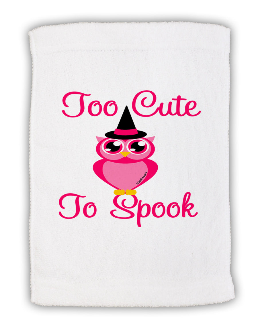 Owl Too Cute Pink Micro Terry Sport Towel 11 x 18 inches-TooLoud-White-Davson Sales