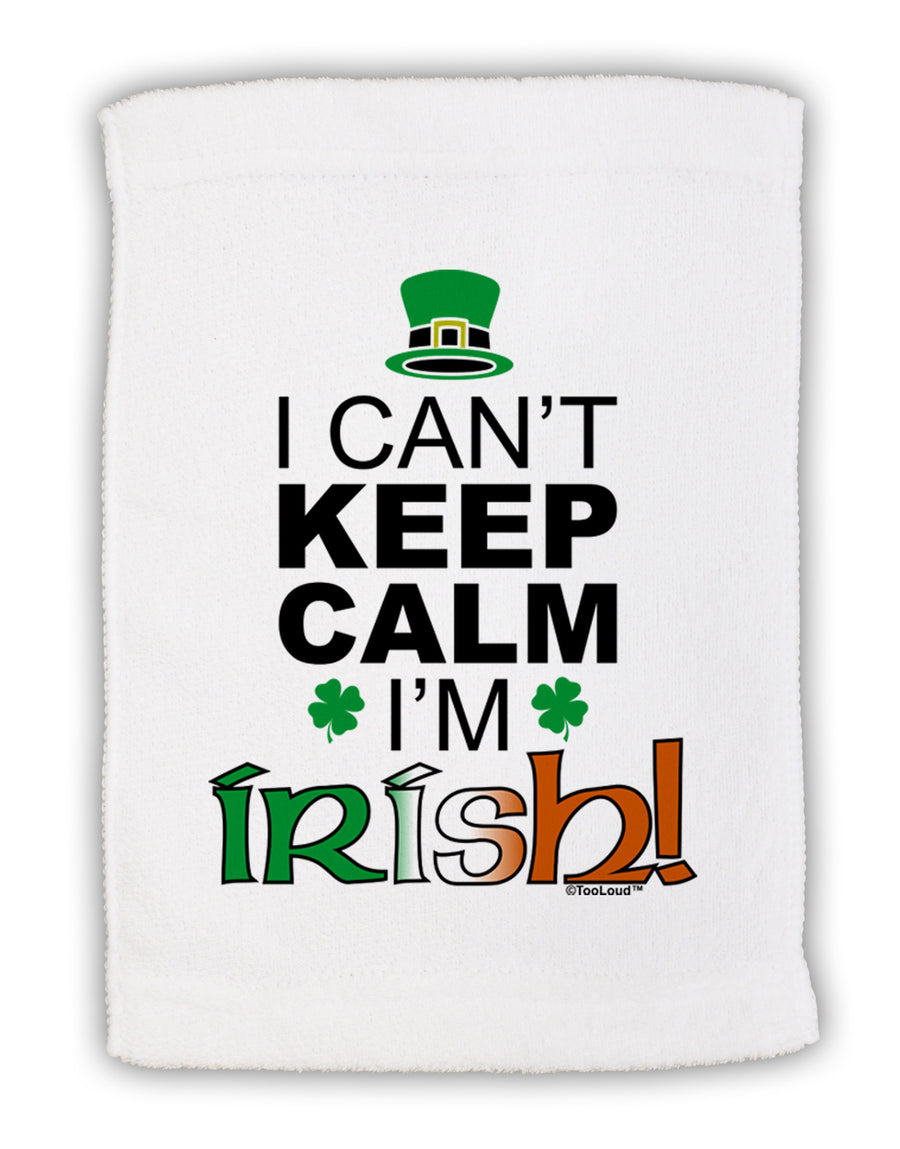 I Can't Keep Calm I'm Irish Micro Terry Sport Towel 11 x 18 inches-TooLoud-White-Davson Sales