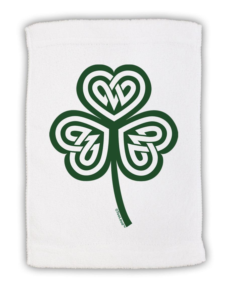 Celtic Knot Irish Shamrock Micro Terry Sport Towel 11 x 18 Inch-Sport Towel-TooLoud-White-Davson Sales