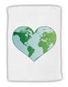 World Globe Heart Micro Terry Sport Towel 15 X 22 inches-Sport Towel-TooLoud-White-Davson Sales