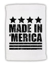 Made in Merica - Stars and Stripes Design Micro Terry Sport Towel 15 X 22 inches-Sport Towel-TooLoud-White-Davson Sales