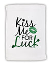 Kiss Me For Luck Micro Terry Sport Towel 11 x 18 inches-TooLoud-White-Davson Sales