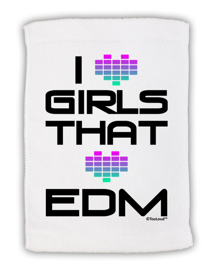 I Heart Girls That Heart EDM Micro Terry Sport Towel 15 X 22 inches-Sport Towel-TooLoud-White-Davson Sales