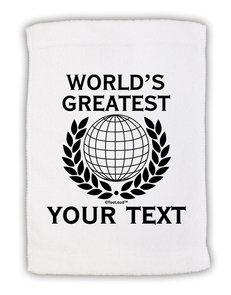 Personalized Worlds Greatest Micro Terry Sport Towel 15 X 22 inches by TooLoud-Sport Towel-TooLoud-White-Davson Sales