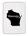 Wisconsin - United States Shape Micro Terry Sport Towel 11 x 18 Inch-Sport Towel-TooLoud-White-Davson Sales