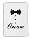 TooLoud Tuxedo - Groom Micro Terry Sport Towel 11 x 18 inches-TooLoud-White-Davson Sales