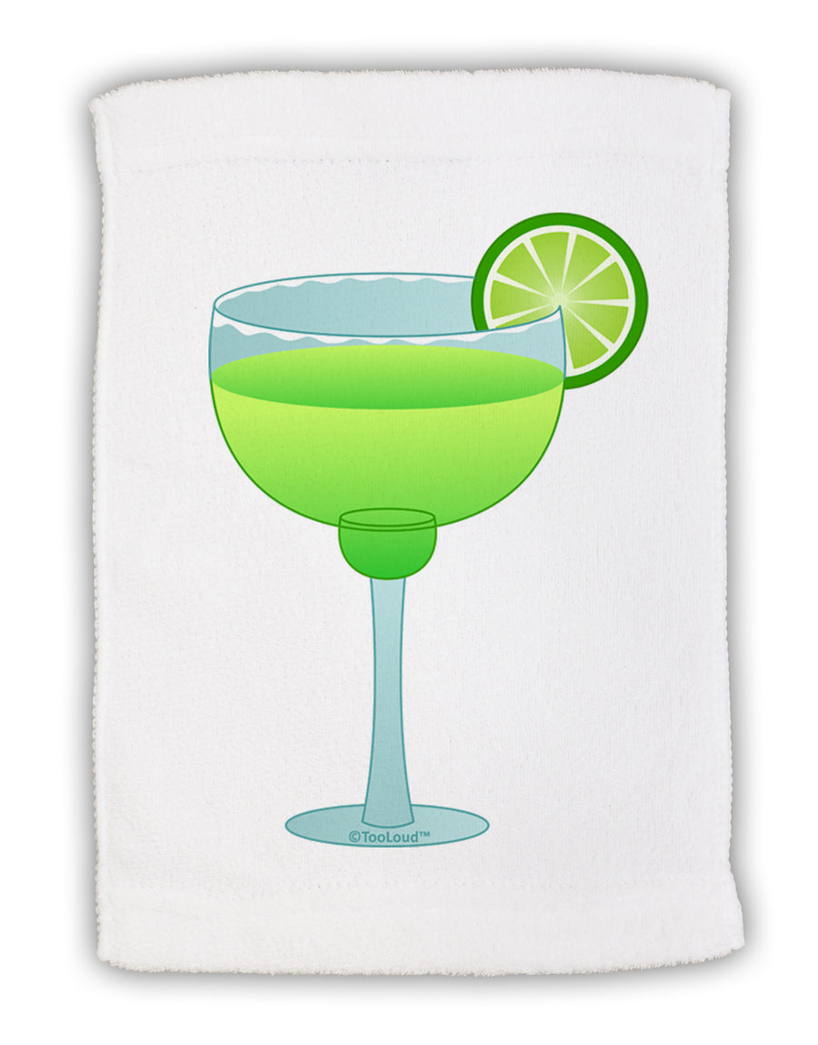 Green Margarita with Lime - Cinco de Mayo Micro Terry Sport Towel 11 x 18 Inch by TooLoud-Sport Towel-TooLoud-White-Davson Sales