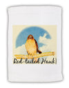 Red-tailed Hawk Text Micro Terry Sport Towel 11 x 18 inches-TooLoud-White-Davson Sales