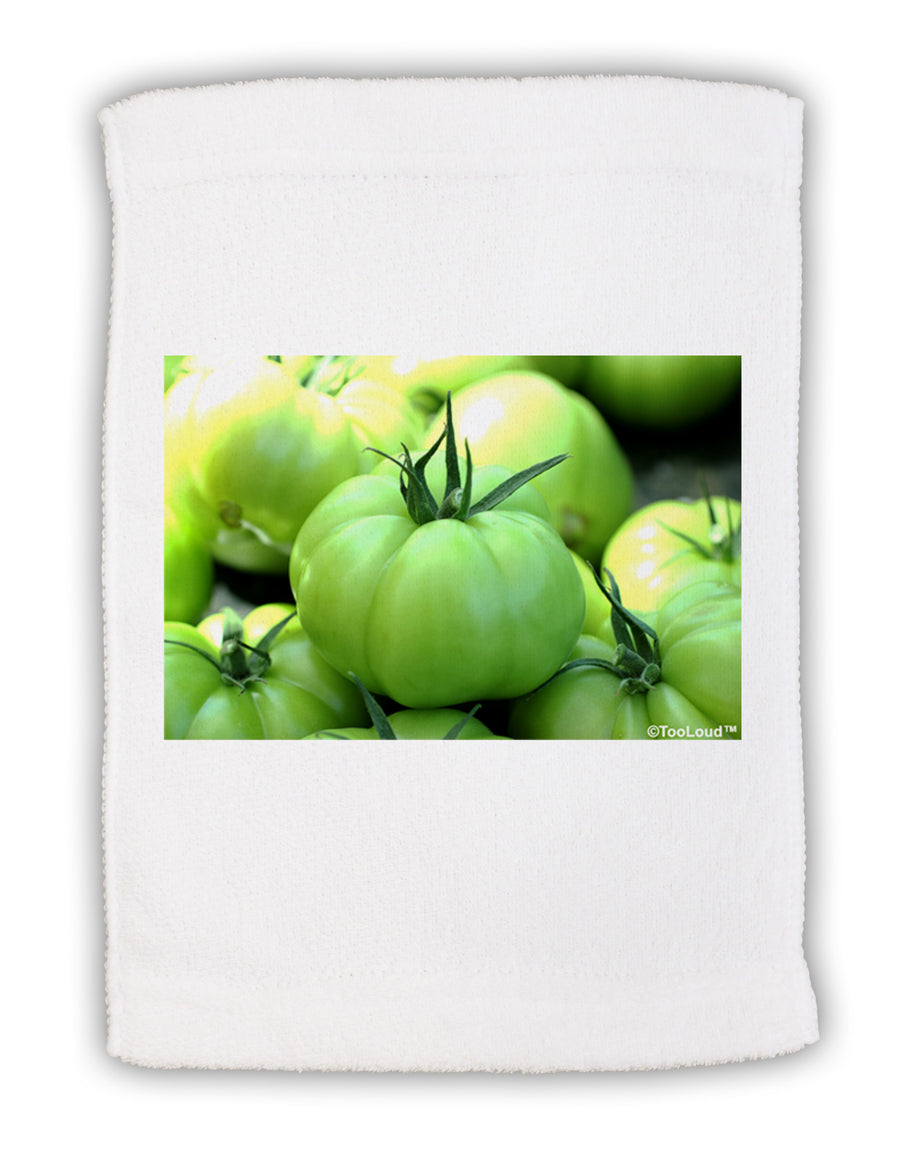 Buy Local - Green Tomatoes Micro Terry Sport Towel 11 x 18 inches-TooLoud-White-Davson Sales