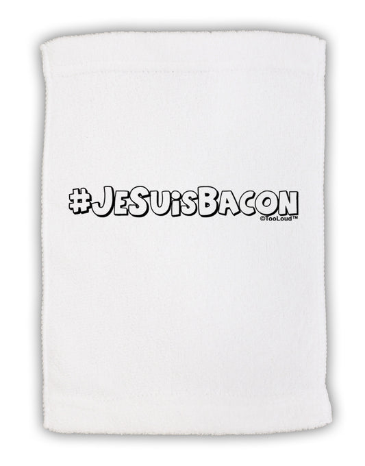 Hashtag JeSuisBacon Deco Micro Terry Sport Towel 11 x 18 inches-TooLoud-White-Davson Sales