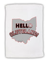 Hello Cleveland Micro Terry Sport Towel 11 x 18 inches-TooLoud-White-Davson Sales