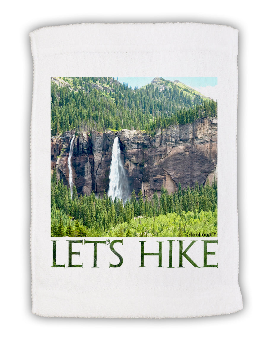 Beautiful Cliffs - Lets Hike Micro Terry Sport Towel 15 X 22 inches by TooLoud-Sport Towel-TooLoud-White-Davson Sales