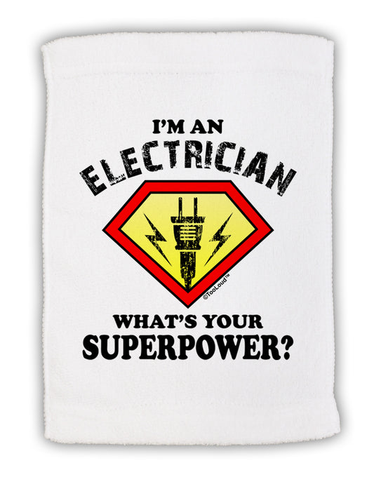 Electrician - Superpower Micro Terry Sport Towel 11 x 18 inches-TooLoud-White-Davson Sales