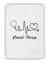 Stethoscope Heartbeat Text Micro Terry Sport Towel 11 x 18 inches-TooLoud-White-Davson Sales