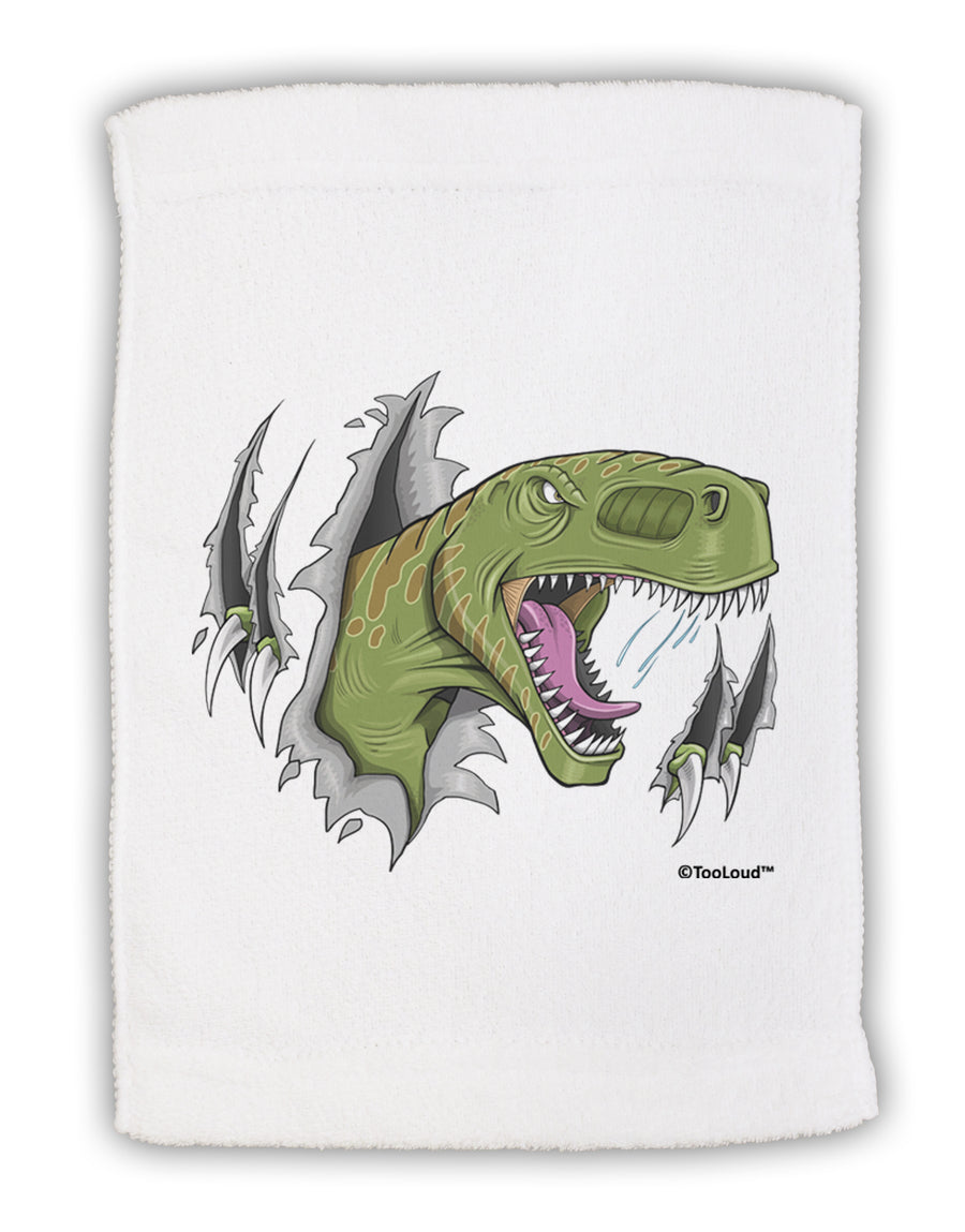 Green Dinosaur Breaking Free Micro Terry Sport Towel 11 x 18 Inch by TooLoud-Sport Towel-TooLoud-White-Davson Sales