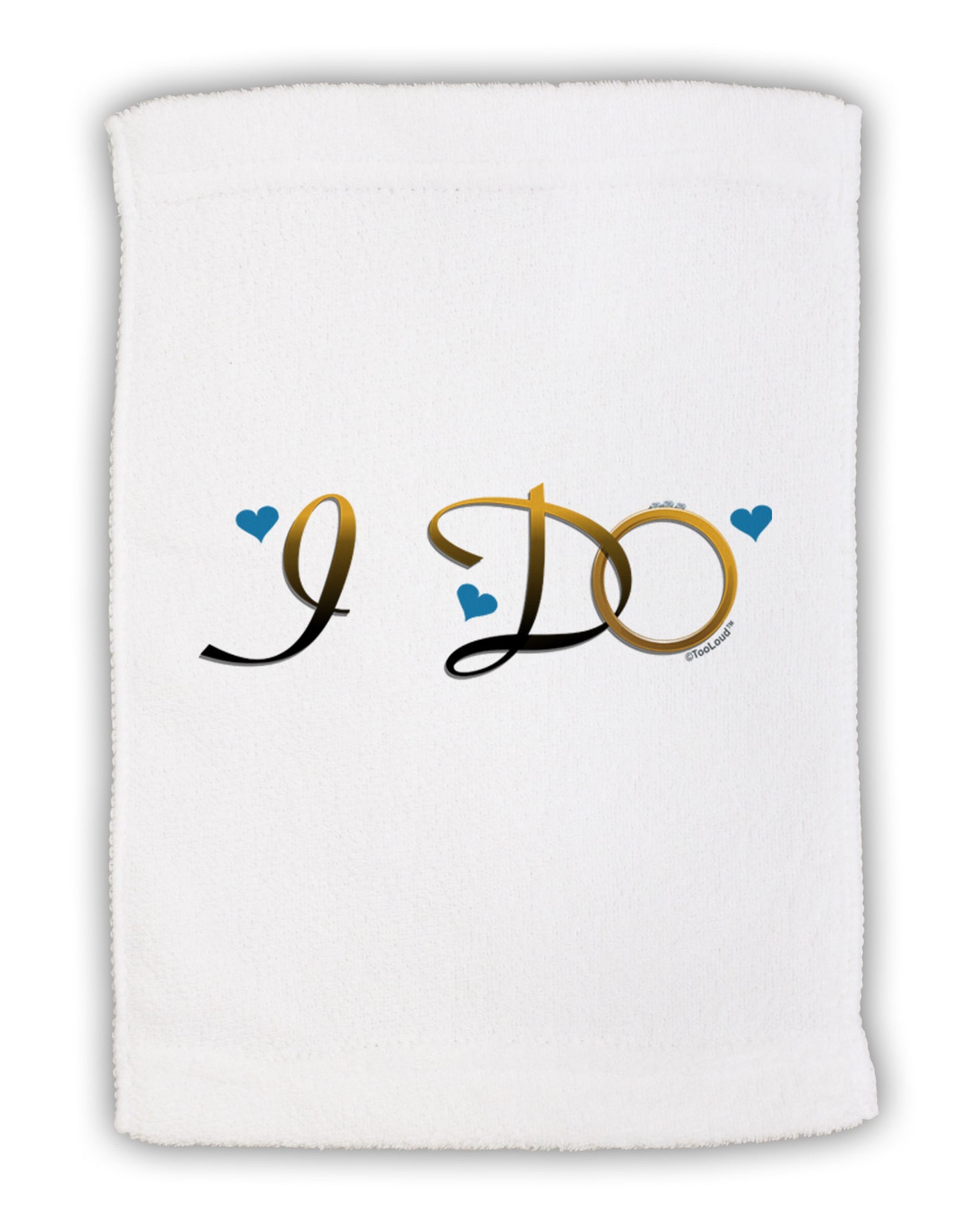 I Do - Groom Micro Terry Sport Towel 11 x 18 inches-TooLoud-White-Davson Sales