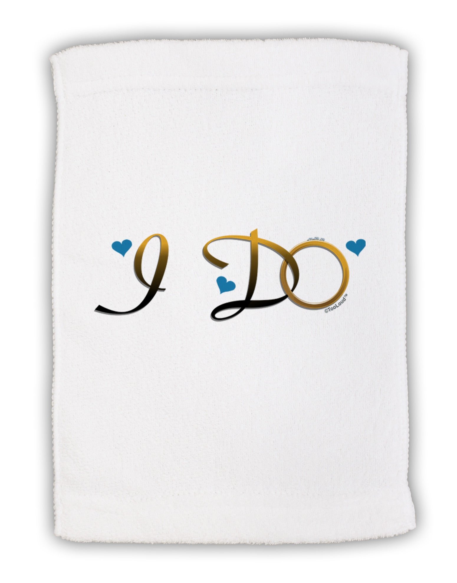 I Do - Groom Micro Terry Sport Towel 11 x 18 inches-TooLoud-White-Davson Sales