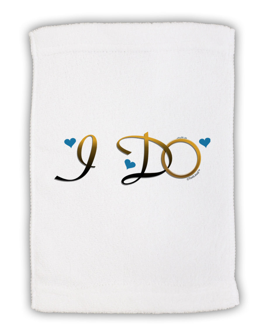 I Do - Groom Micro Terry Sport Towel 11 x 18 inches-TooLoud-White-Davson Sales