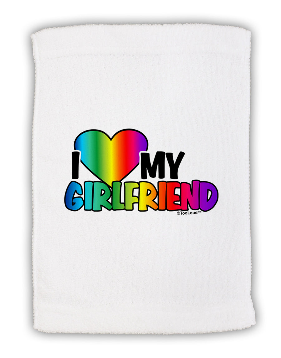 I Heart My Girlfriend - Rainbow Micro Terry Sport Towel 15 X 22 inches-Sport Towel-TooLoud-White-Davson Sales