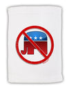 Distressed No Republicans Sign Micro Terry Sport Towel 11 x 18 inches-TooLoud-White-Davson Sales